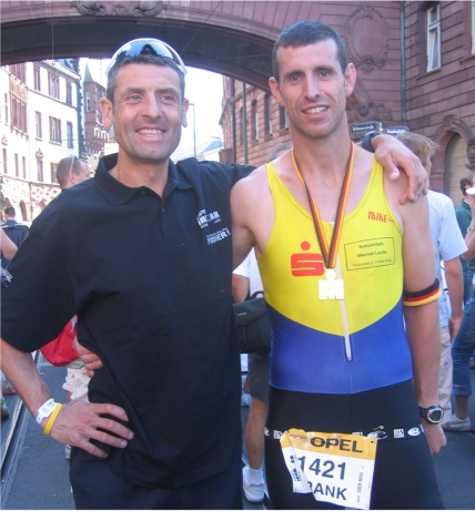 Rainer Breuer und Frank Nachtsheim beim Ironman Germany 2005